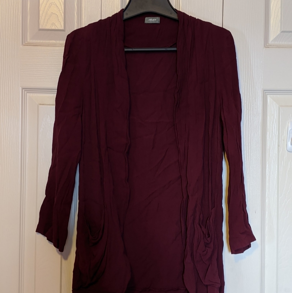 Rich Burgundy Cardigan